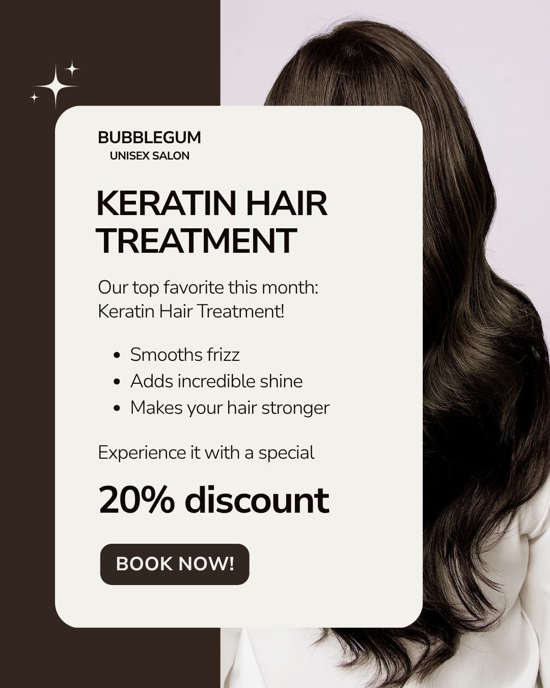 Brown and Black Modern Hair Beauty Instagram Post &raquo; % Home